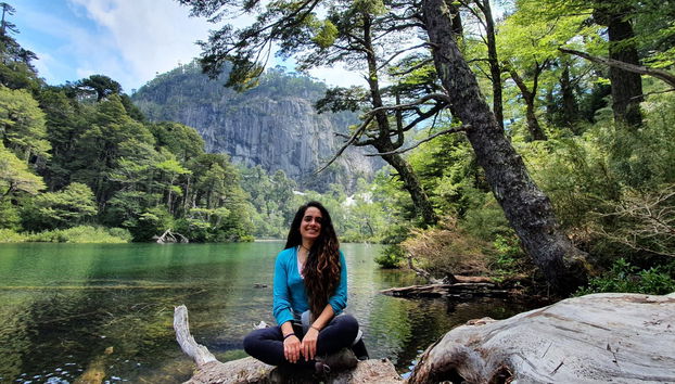 Enjoying Huerquehue's scenery