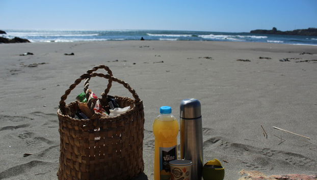 Disfrutaremos de un pícnic ligero en la playa