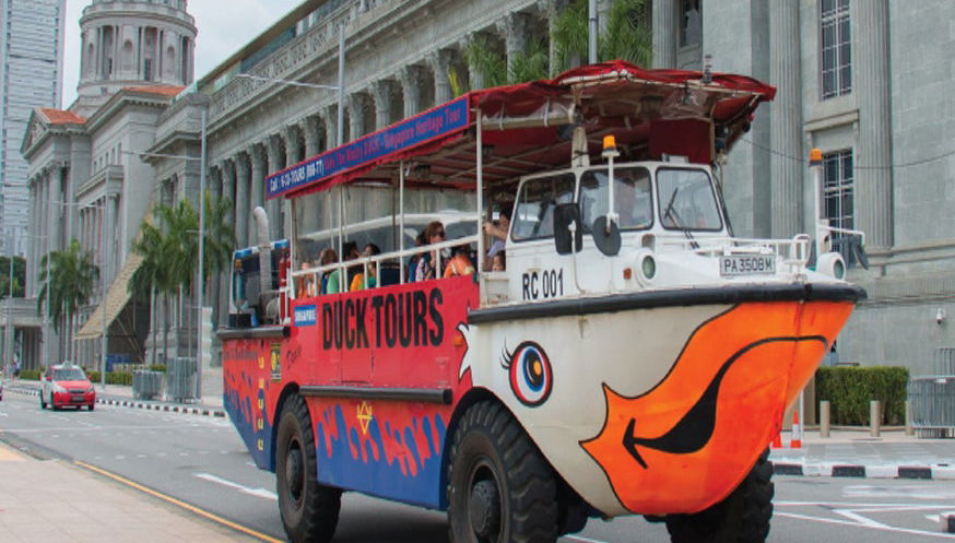 Visite de Singapour en bus amphibie - Photo 1