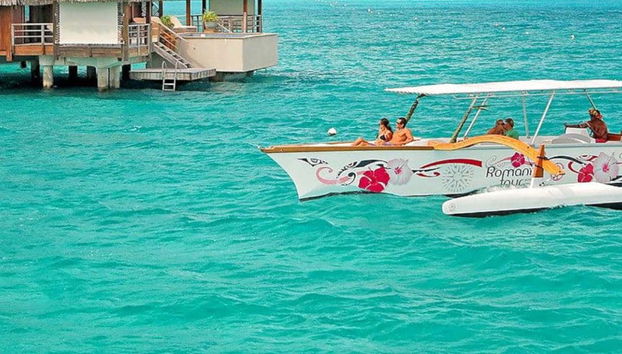 Croisière à Bora Bora en pirogue polynésienne - Photo 5