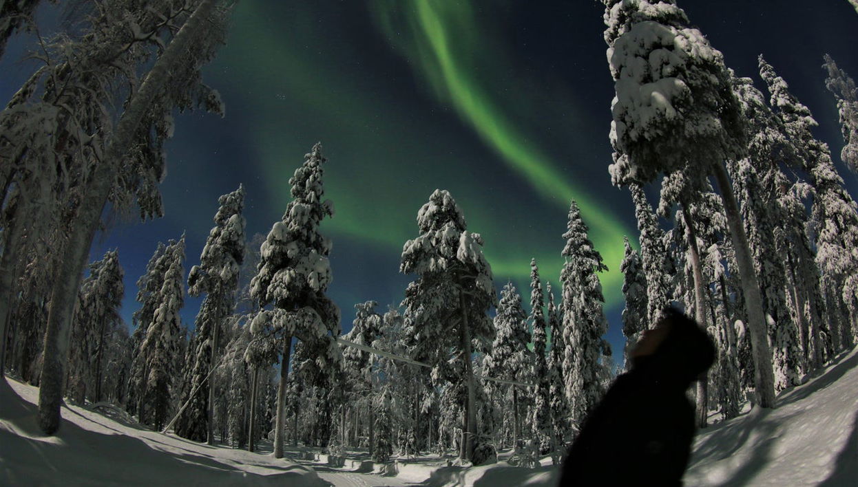 Observation des aurores boréales en raquettes à neige - Photo 1