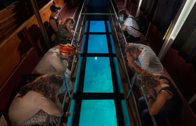 Glass-Bottom Boat Tour of Santorini Caldera - Photo 11