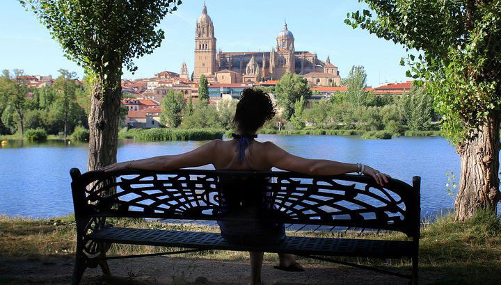 Mit Einheimischen in Salamanca rumhängen