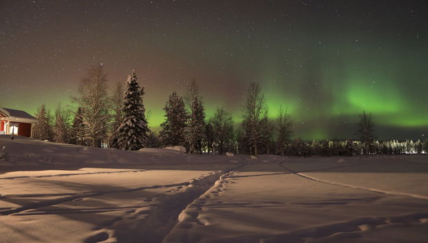 Balade en motoneige sous les aurores boréales - Photo 2
