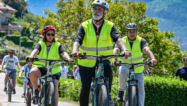 Pedaleando en familia por Vigo