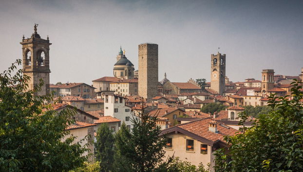 Vue d'ensemble sur Bergame Alta