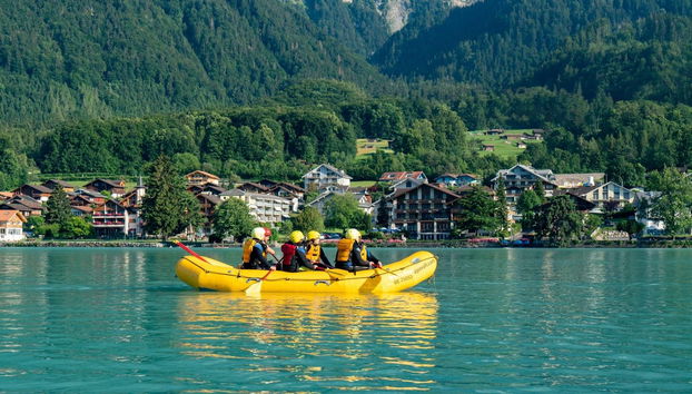 Rafting dans l'arrière-pays suisse