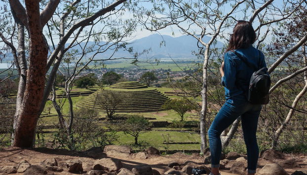 Admiring the fascinating ruins of Guachimontones