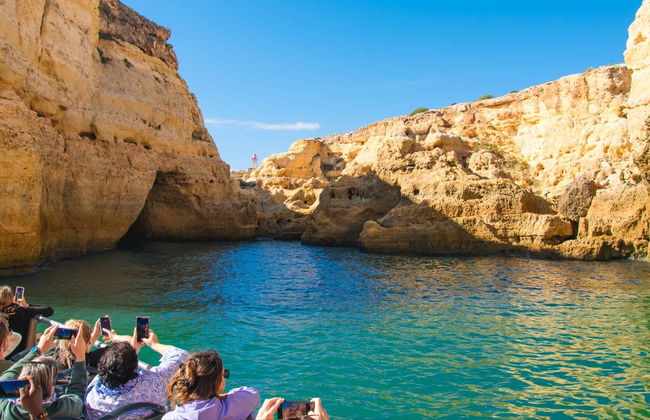 Giro in barca nella grotta di Benagil + Avvistamento di delfini - Foto 15