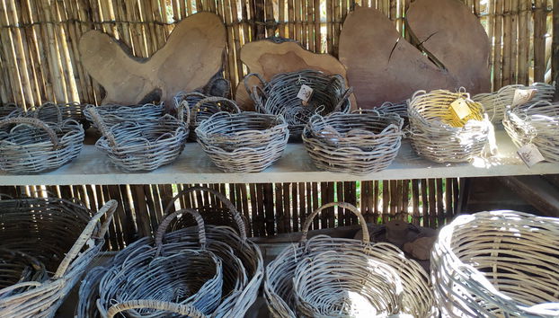Visitando un taller de cestería tradicional en Barichara