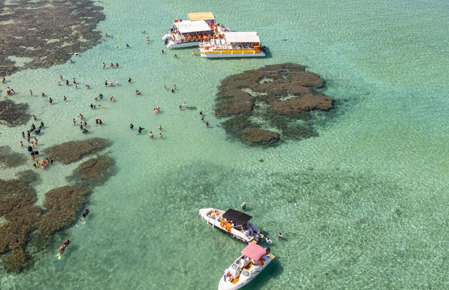 Passeio de lancha pelas piscinas naturais de Maragogi - Foto 8