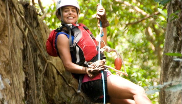 Preparada para praticar canyoning