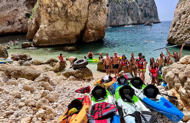 Kayak Javea guidé Cala Granadella, grotte de Llop Marí, cala en caló - Photo 1