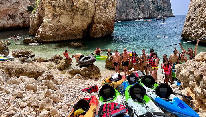 Kayak Javea guidé Cala Granadella, grotte de Llop Marí, cala en caló - Photo 1