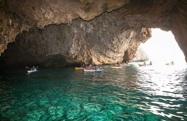Kayak Javea guidé Cala Granadella, grotte de Llop Marí, cala en caló - Photo 3