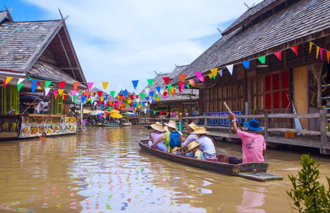Tour por el mercado flotante de Pattaya + Paseo en barco - Foto 1