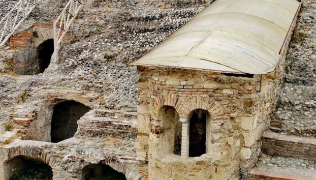 Particolare nell'anfiteatro romano di Durazzo