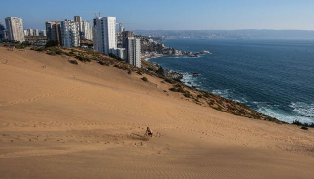 Sandboarding auf den Dünen von Concón - Foto 4