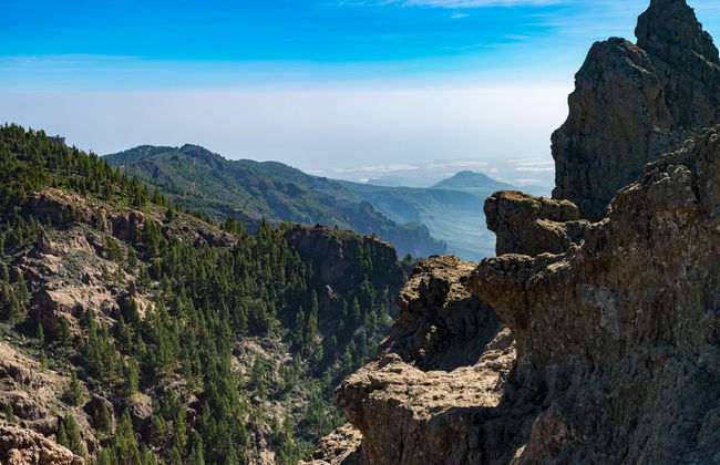Teror, Roque Nublo et caldera de Bandama depuis Las Palmas - Photo 1