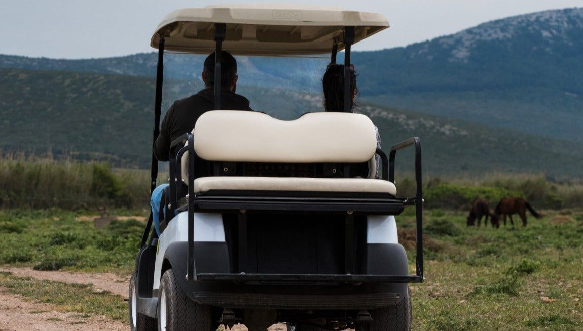 Balade en voiturette de golf dans le parc naturel de Porto Conte