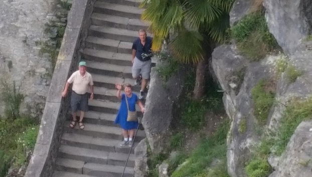 Ein kultureller Besuch der mittelalterlichen Burg von Lourdes.