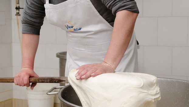 Cagliata con cui si prepara la mozzarella