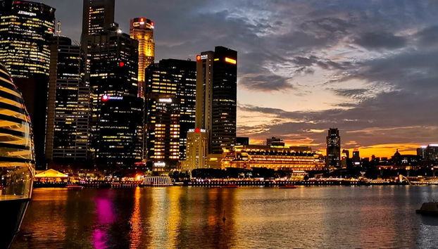 Balade en trottinette au coucher du soleil à Singapour - Photo 2