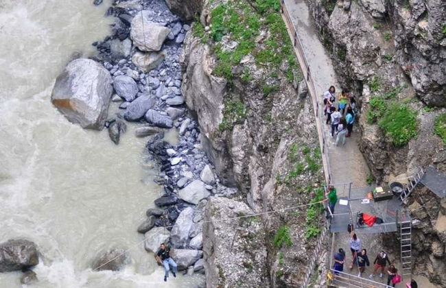 Canyon swing en el Glacier Canyon - Foto 4