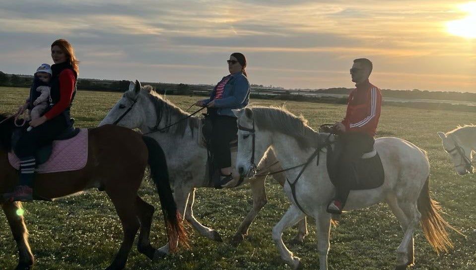 Balade à cheval dans les marais de Coto de la Isleta