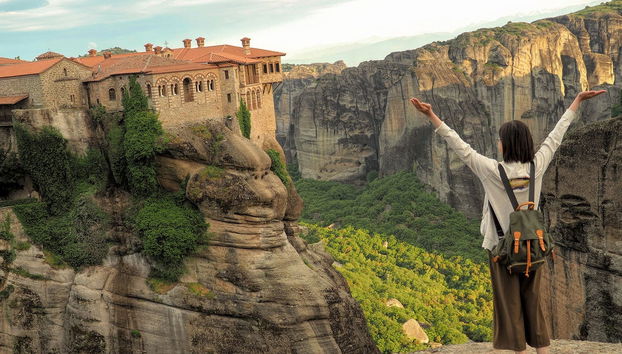Durante il tour dei monasteri di Meteora