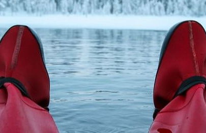 Flutuação em um lago congelado - Foto 5