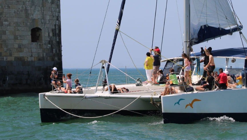 Passeio de catamarã pela costa de La Rochelle