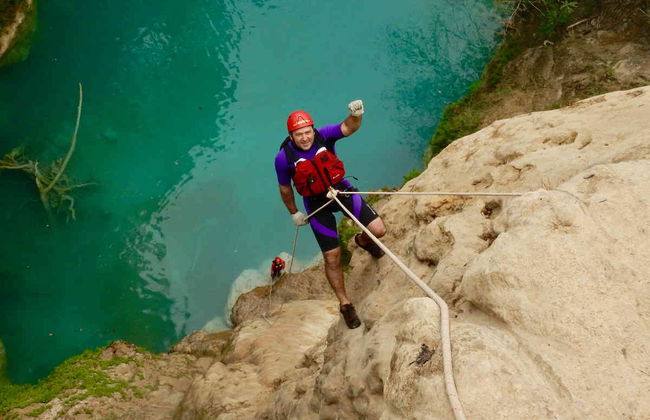 Rappel and Waterfall Jumping in the Huasteca Cascades - Photo 5