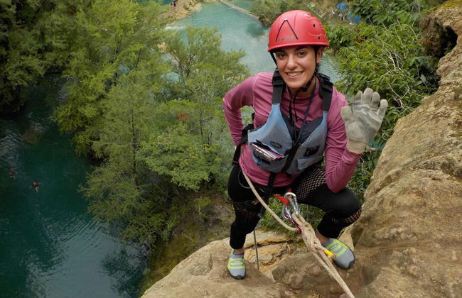 Rappel and Waterfall Jumping in the Huasteca Cascades - Photo 2