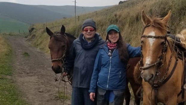 Horseback riding through Cruz de Mayo, San Antonio and Rumipamba