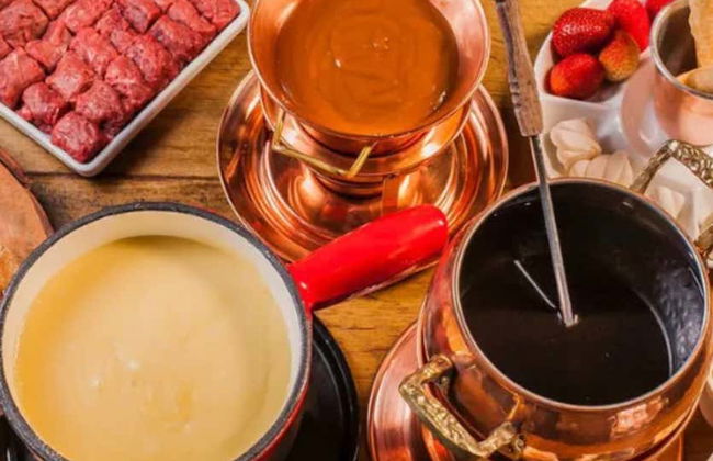 Comida o cena de fondue en el restaurante Casa Di Pietro - Foto 7