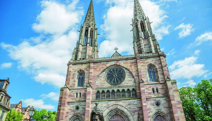 Catedral da aldeia de Obernai