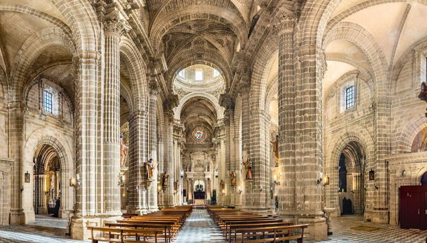 Dans l'enceinte de la cathédrale de Jerez
