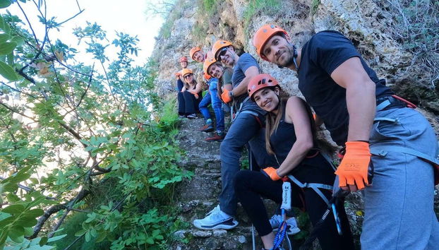 Ascendiendo por el desfiladero del Tajo de Ronda