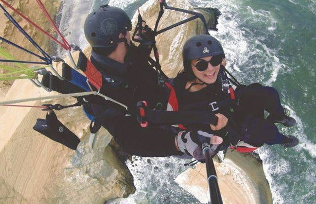 Voo de parapente sobre a Reserva Nacional de Paracas - Foto 3