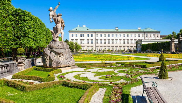 Stroll around the gardens of Mirabell Palace