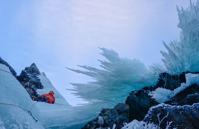 Escalada en hielo en las montañas de Abisko - Foto 4