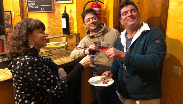 Enjoying the tapas tour