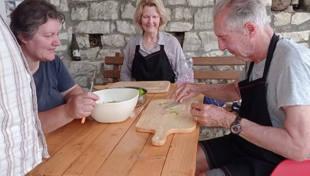 Durante il corso di cucina albanese
