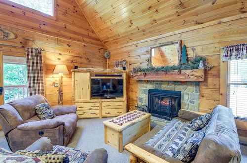 Photo 1 - Sevierville Cabin w/ Wraparound Deck + Lake Access