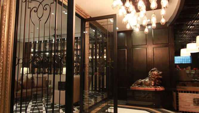 Interior entrance