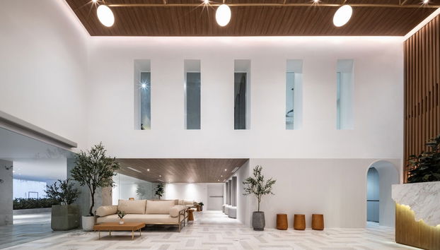 Zona de estar del vestíbulo