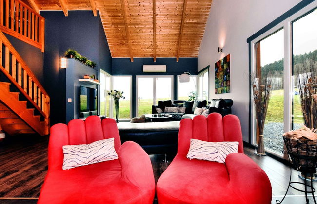 Beautiful Villa with Heated Outdoor Pool, Sauna, Hot Tub in Forest - Foto 13