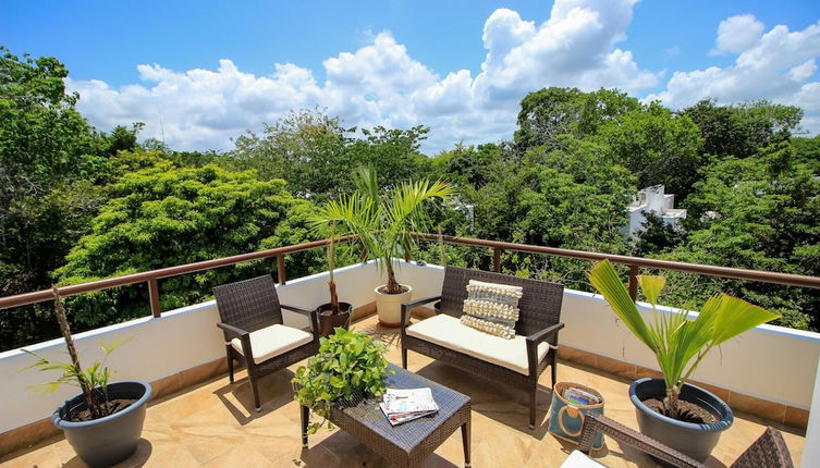 Photo 1 - 2-story Penthouse w Hot Tub Panoramic Jungle Views Charming Balcony in Bahia Principe