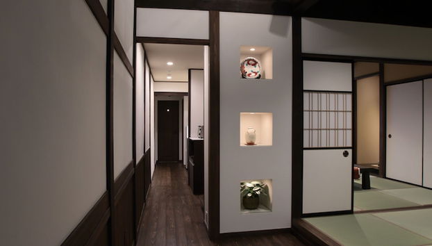 Interior entrance